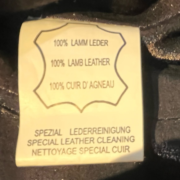 Koc Womens Black Leather Biker Moto Style Zipper Jacket Euro Size 36/US Small - Picture 9 of 9